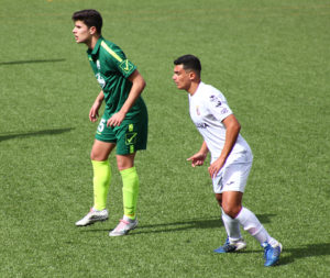 Kadiro, durante el partido del pasado domingo ante el CD Rota