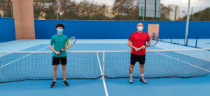 Alfonso Rodado y Ayoub Daymani han abierto en las pistas de la Marina la V Liga de Tenis by Bravoleum