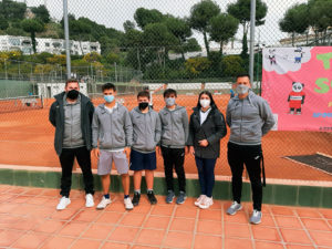 Los jugadores del Club de Tenis Ceuta, en Mijas