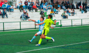 Jalid, durante el partido del pasado domingo en Lebrija / Foto: Mario