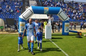 El Xerez CD, saltando al campo para medirse al Ceuta en La Juventud