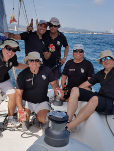 Tripulación del ‘Ceuta Sí’, del Club de Vela Vendaval