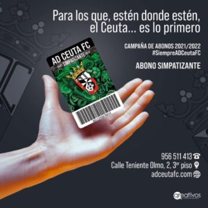 El Ceuta ha presentado como novedad el abono de simpatizante 