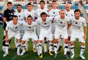 Una formación de la AD Ceuta en  la temporada 11-12