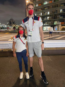 Isa Contreras y Pau Gasol, en Tokio