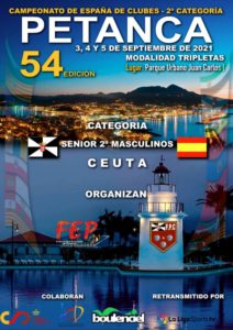 Cartel anunciador del Campeonato de España de Tripletas