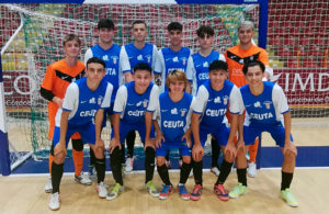 Formación del Deportivo Ceutí, este domingo en el pabellón Vista Alegre de Córdoba 