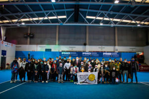 La expedición de Ceuta, en Valladolid, con el presidente de la Federación Española de Tenis