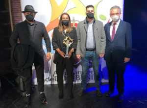 La tenista ceutí también fue madrina de los Premios del Deporte de Don Benito