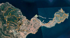 Rutómetro de la prueba de marcha a pie