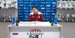 Tomás de Dios, en rueda de prensa tras el partido en Ferrol 