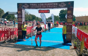 María Bohórquez, tras cruzar la meta / Foto: P. Martín 