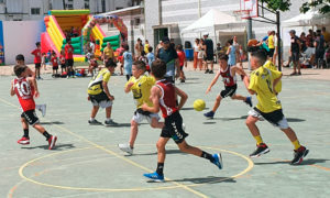 Un lance de uno de los partidos disputados por la EB Juventud 