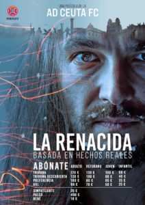 Cartel de la campaña de abonos de la AD Ceuta FC 