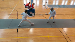 La esgrima, una de las disciplinas disputadas este martes