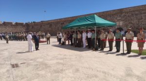 ampliar foto Un momento de la clausura, este viernes, de los Juegos Deportivos Militares