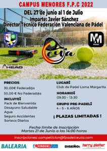 Cartel anunciador de la actividad