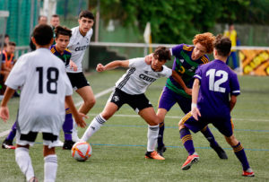 Un lance del partido entre los infantiles de Ceuta y los de Extremadura 