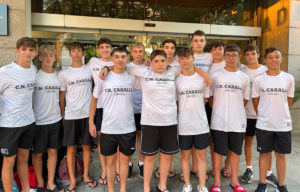 Los integrantes del CN Caballa cadete, esta semana en Sabadell 
