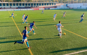 Una imagen del amistoso disputado por el filialo del Ceuta ante el equipo de Alhaurín de la Torre