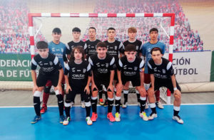 Formación del Deportivo UA Ceutí, este sábado en el pabellón Guadaljaire de Málaga 