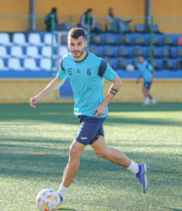 Albert Capa, durante un entrenamiento con el Ceuta