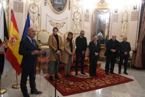 El directivo del Barcelona Josep Ignasi Macià, durante su intervención