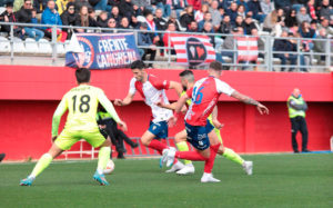 Un lance del Algeciras-Ceuta de la pasada temporada en el Nuevo Mirador 