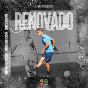 El Ceuta ha comunicado que Álex Sánchez se queda en el filial 