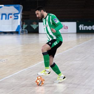 Chano, durante un partido de la pasada temporada con el Real Betis Futsal 