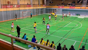 Una imagen del partido disputado este sábado en San Sebastián de los Reyes 