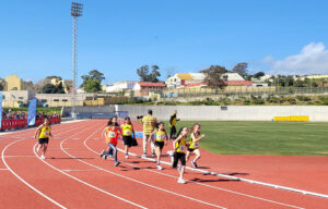 Imagen de una de las pruebas celebradas este sábado en la Pista de Atletismo