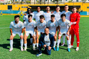 Formación inicial del Ceuta B, este sábado en el José Martínez 'Pirri'