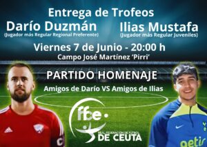 Cartel anunciador del partido de este viernes