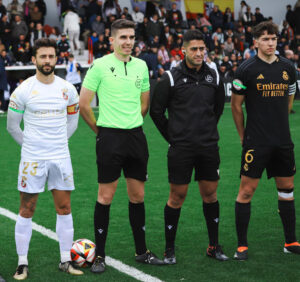 Morales Moreno, antes del Ceuta-Real Madrid Castilla de la pasada temporada 