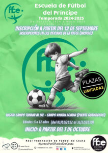 Cartel anunciador de la actividad de la RFFCE