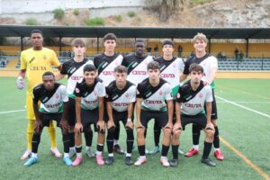 Formación del Sporting Atlético, este sábado en el José Benoliel 