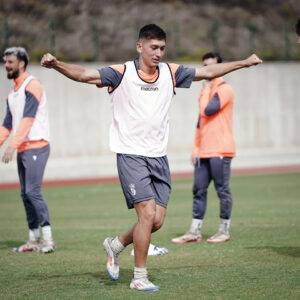 Martín Bellotti, durante un entrenamiento
