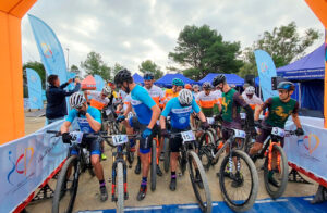 Una imagen de la salida de la Media Maratón BTT del pasado año