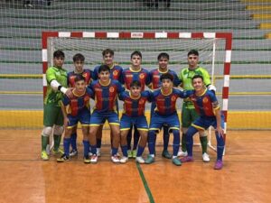 Formación del CD Puerto, antes del derbi caballa 