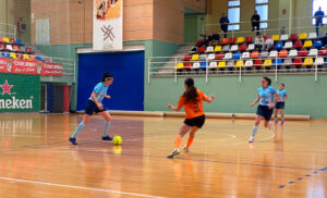 Un lance del partido disputado este mediodía en el 'Guillermo Molina' 