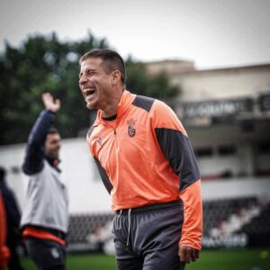 Dani Aquino, durante un entrenamiento de esta semana en el Murube