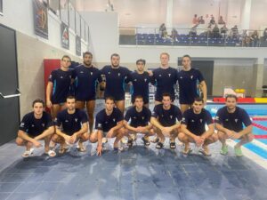 Los componentes del CN Barcelona, este sábado en la piscina 'Lorena Miranda' 📷 Rafa Peña