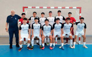 Formación del Deportivo Ceutí, este sábado en la pista del Gamarra