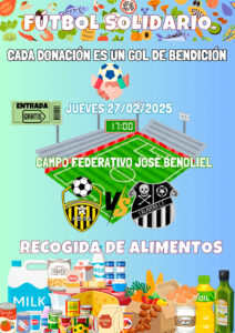 Cartel anunciador del partido 