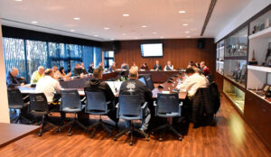 Una imagen de la Junta Directiva de la RFFCE celebrada este jueves