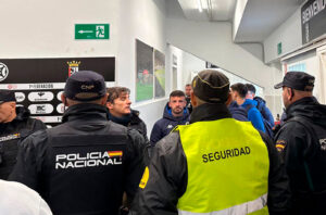 En los vestuarios del Murube ha habido momentos de tensión 