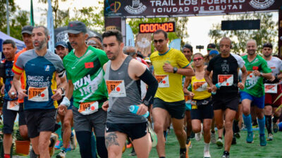 Una imagen de la salida en la edición del pasado año del Trail Los Fuertes
