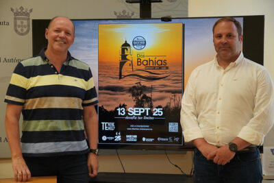 Miguel Martínez y Sergio Aguilera, durante la presentación de la prueba 
