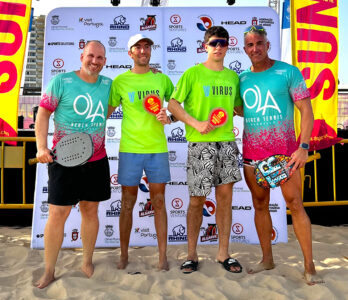 Los finalistas del Algarve Sevens, tras recibir sus trofeos